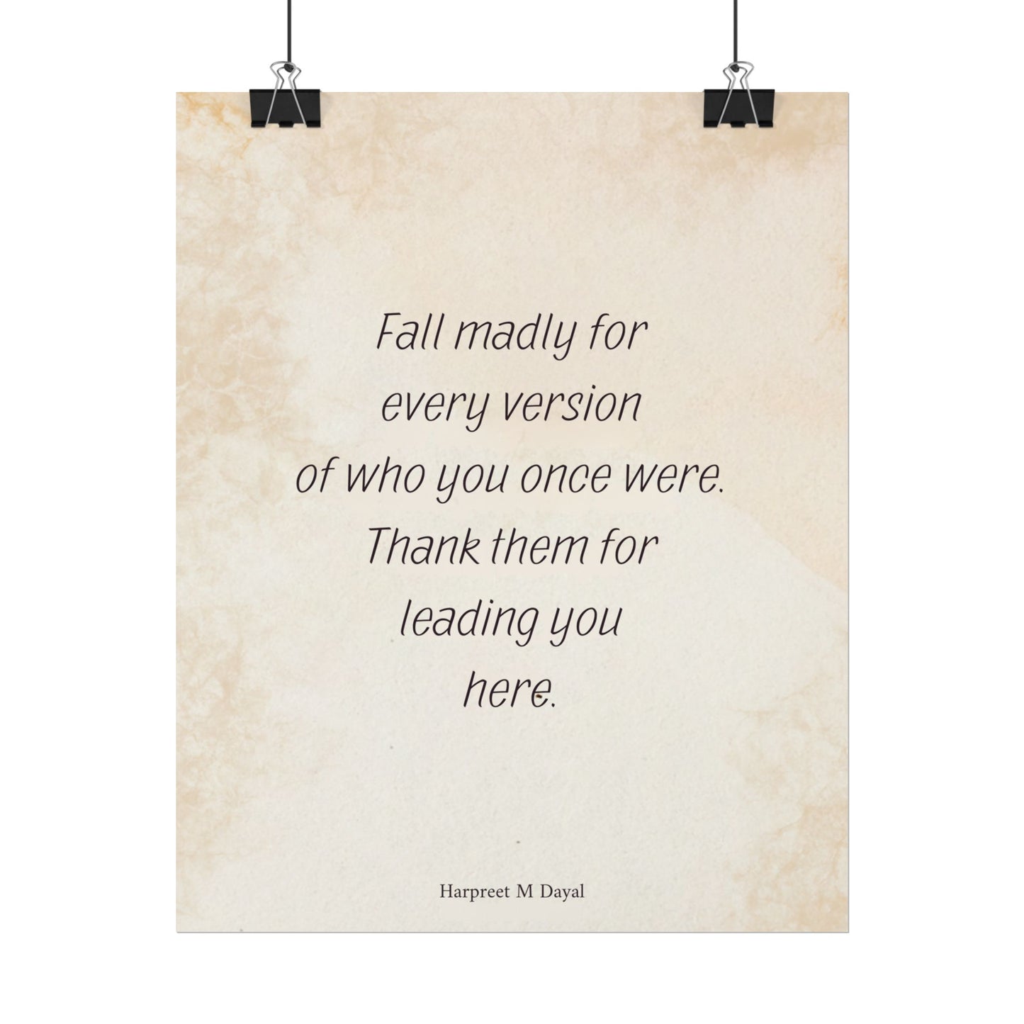 Fall Madly For Who You Are